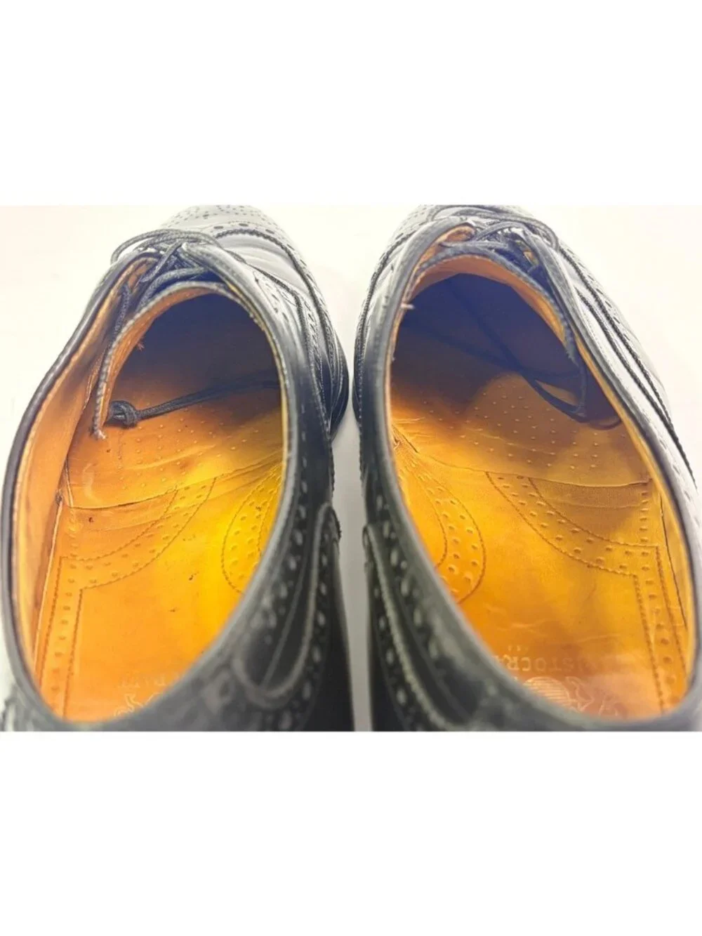 RARE Johnston & Murphy Aristocraft Wingtip Oxford Shoes Men 13 C HANDMADE / VTG